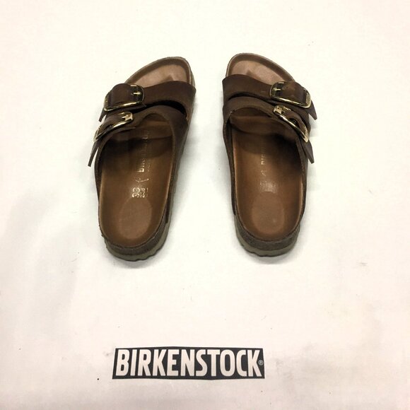 🛑 BIRKENSTOCK Big BUCKLE ➕🆒 SANDALS Arizona SHOES Slip On Leather 💸BUY NOW‼️ - Picture 15 of 16